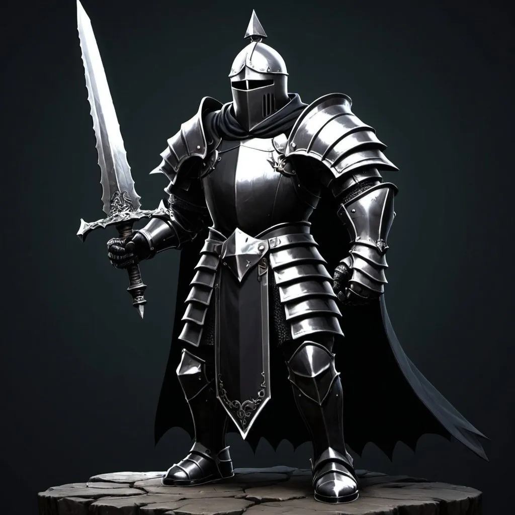 Prompt:  Dark soul knight 