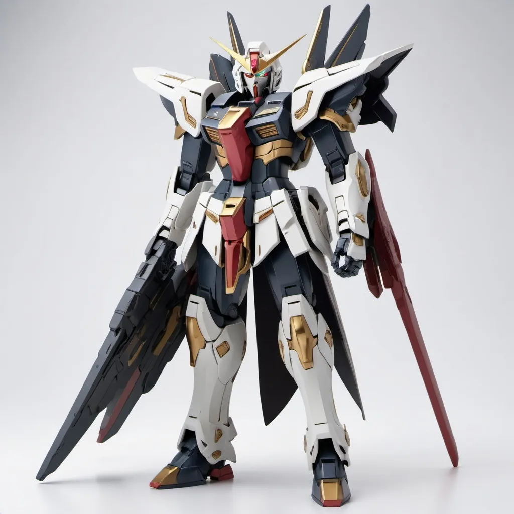 Prompt: Gundam Reconquista with sleek armor and roman design with a hint of elven style in raven color 