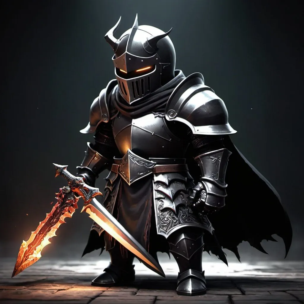 Prompt: Dark soul knight 