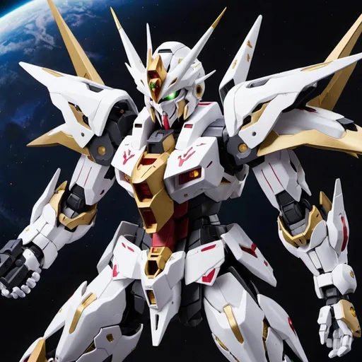 Prompt: Priest gundam barbatos 