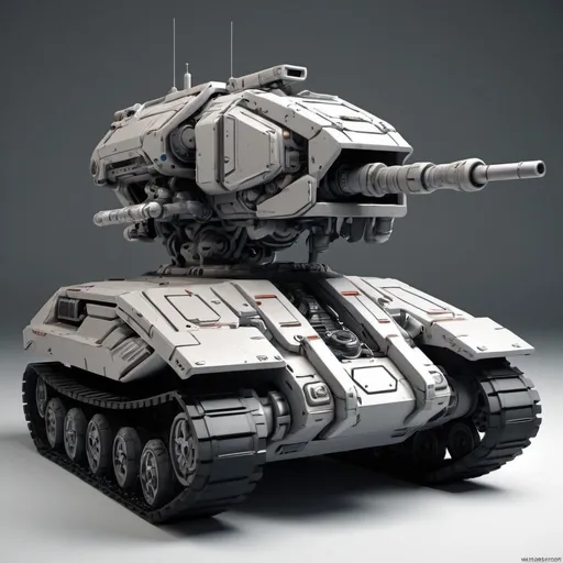 Prompt: Sci-fi Mecha Tank