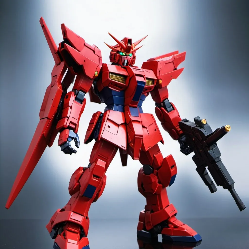Prompt: Red Apocalypse Gundam 