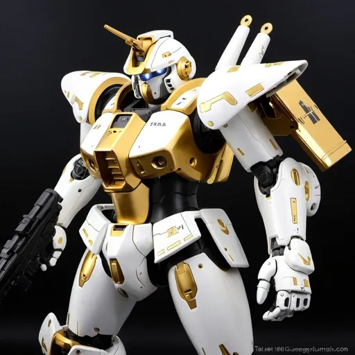 Prompt: Tallgeese in gold