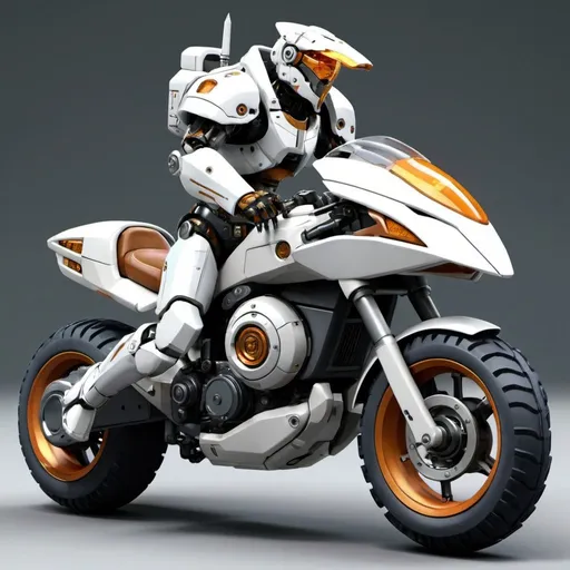 Prompt: Sci-fi Mecha motorcycle 