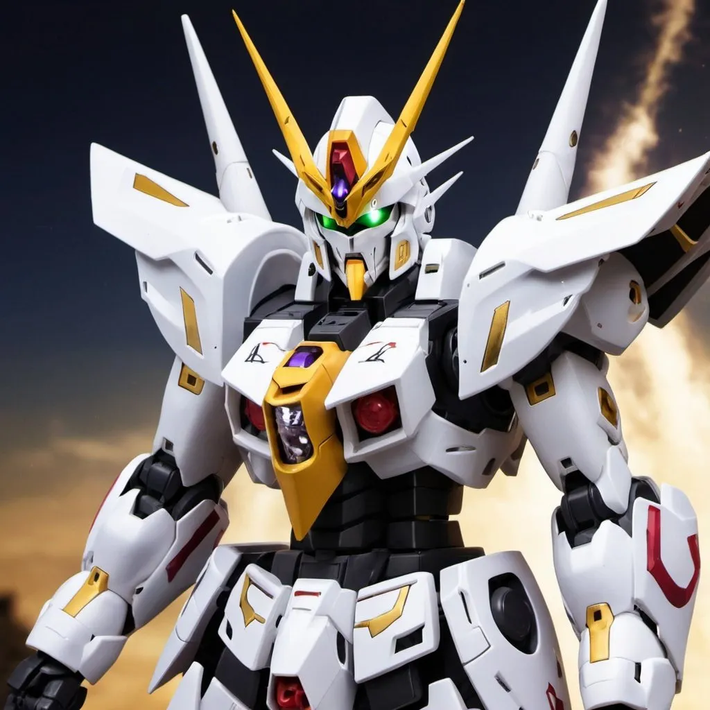 Prompt: Priest gundam barbatos 