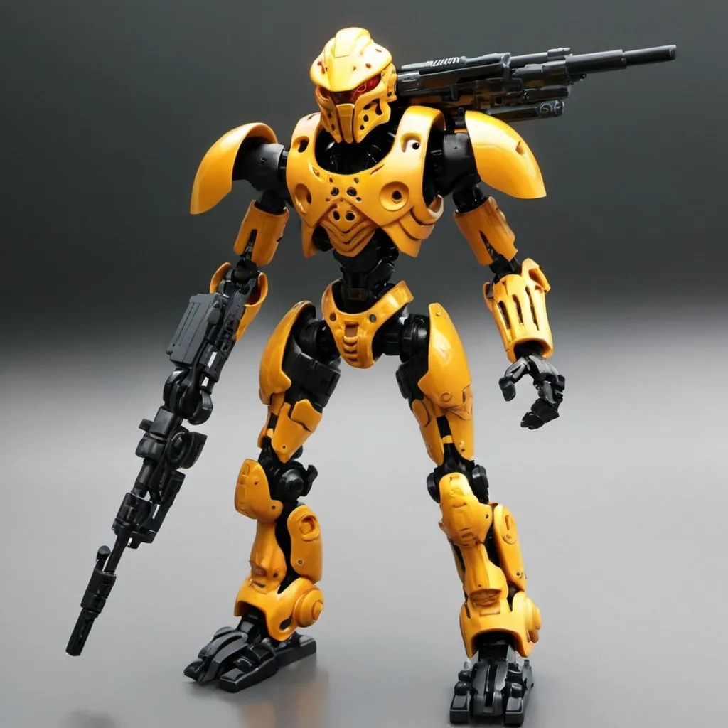 Prompt: Sci-fi Bionicle soldier