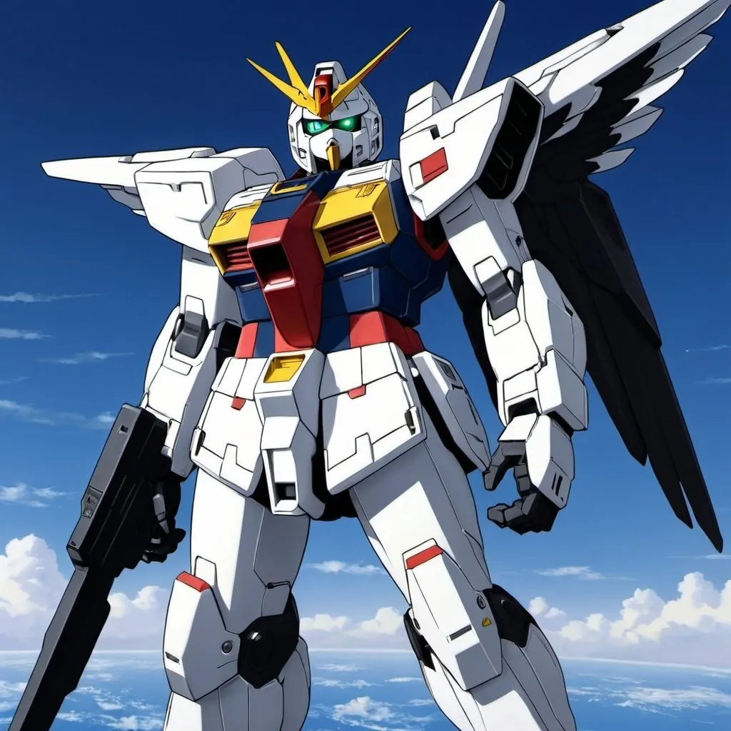 Prompt: Gundam eagle 