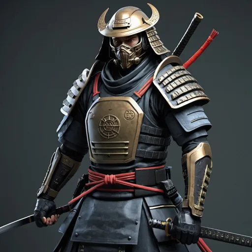 Prompt: Sci fi soldier samurai 