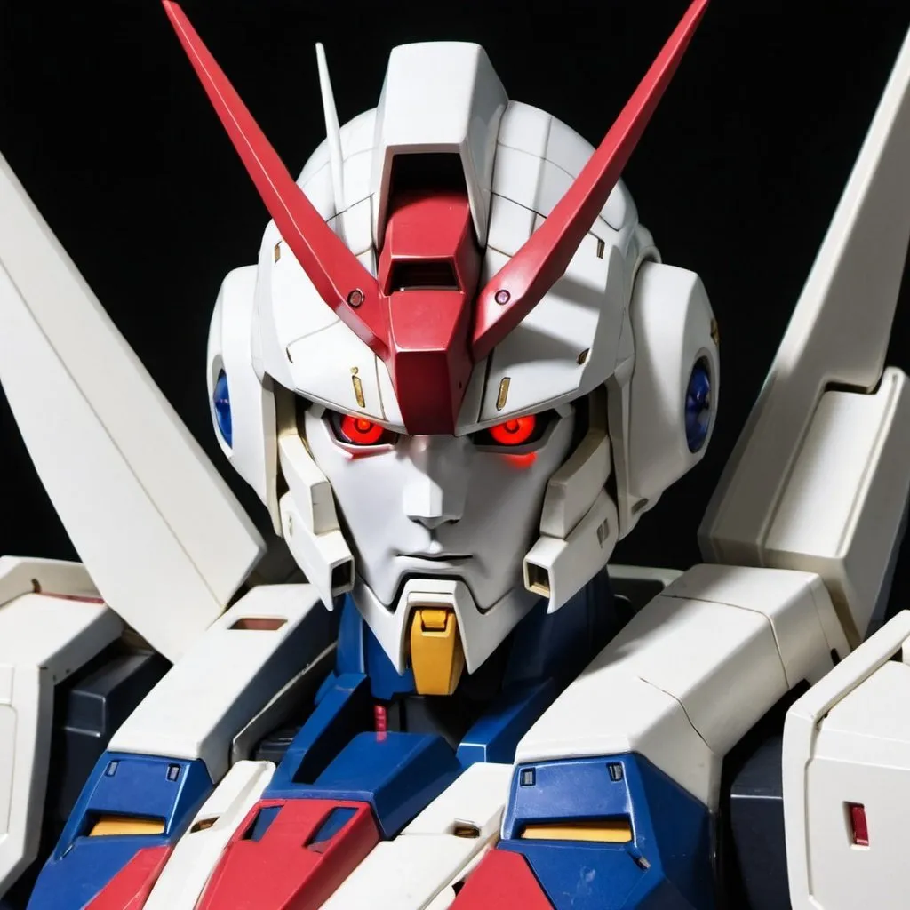 Prompt: Gundam with one red eye