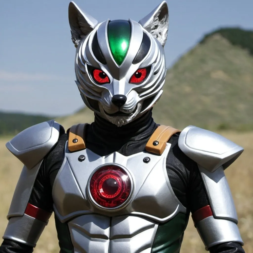 Prompt: Kamen rider wolf