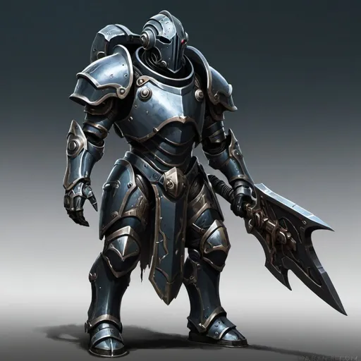 Prompt: Abyss warforged soldier 