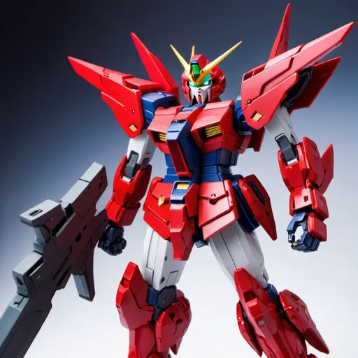 Prompt: Dagger Gundam in Scarlet 