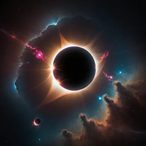 Prompt: Cosmic eclipse 