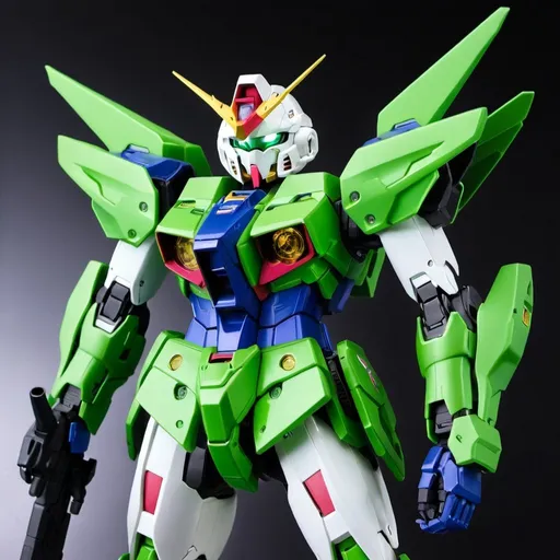 Prompt: Gundam exia green