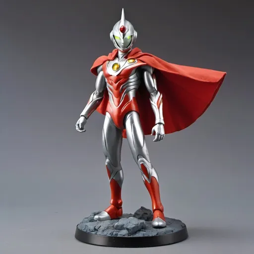 Prompt: Ultraman entropy with shoulder cape