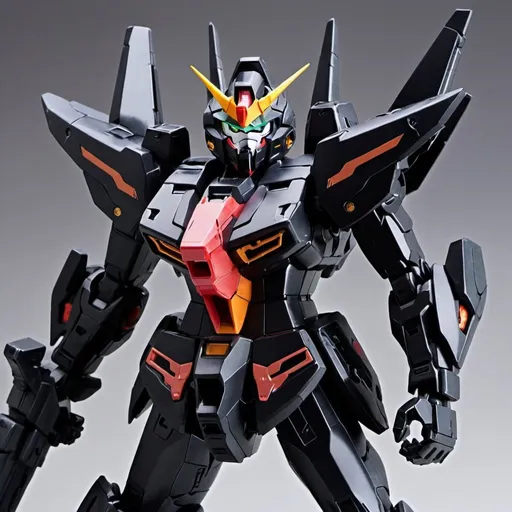 Prompt: Mass production gundam astray in black 