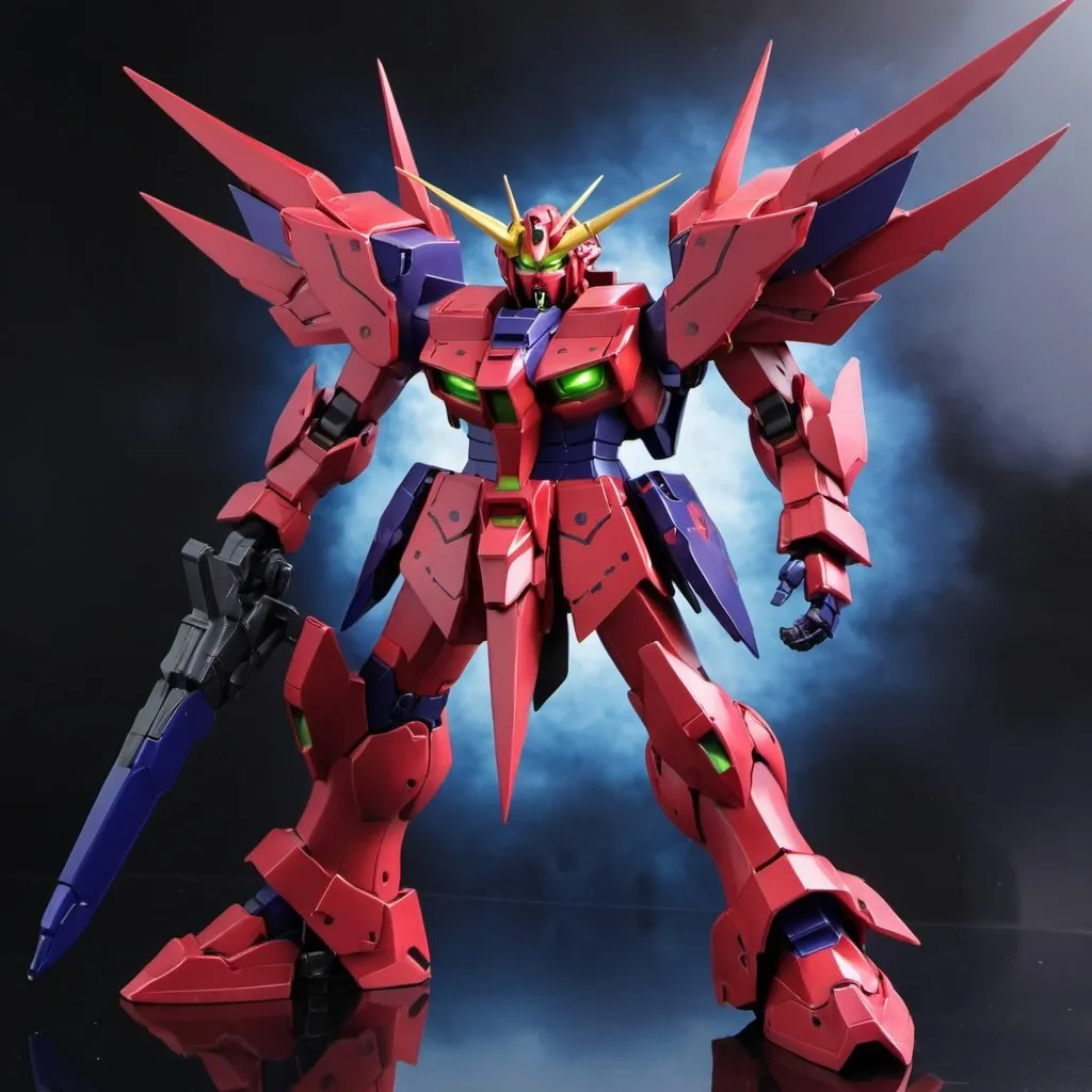 Prompt: Demon Gundam 