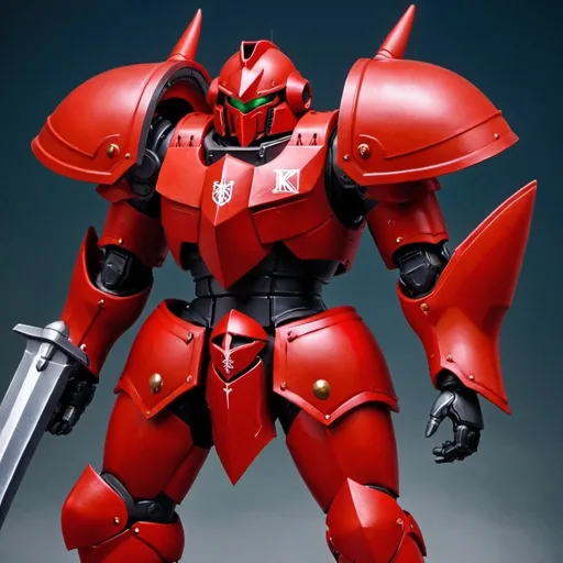 Prompt: Red Zeon Knight 