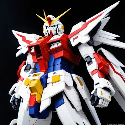 Prompt: White and red wing gundam  