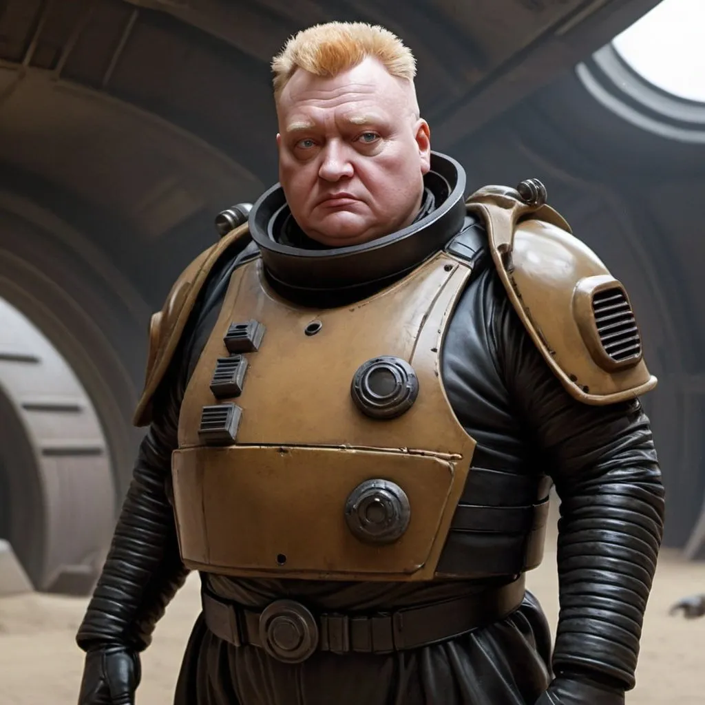 Prompt: Sci-fi soldier harkonnen