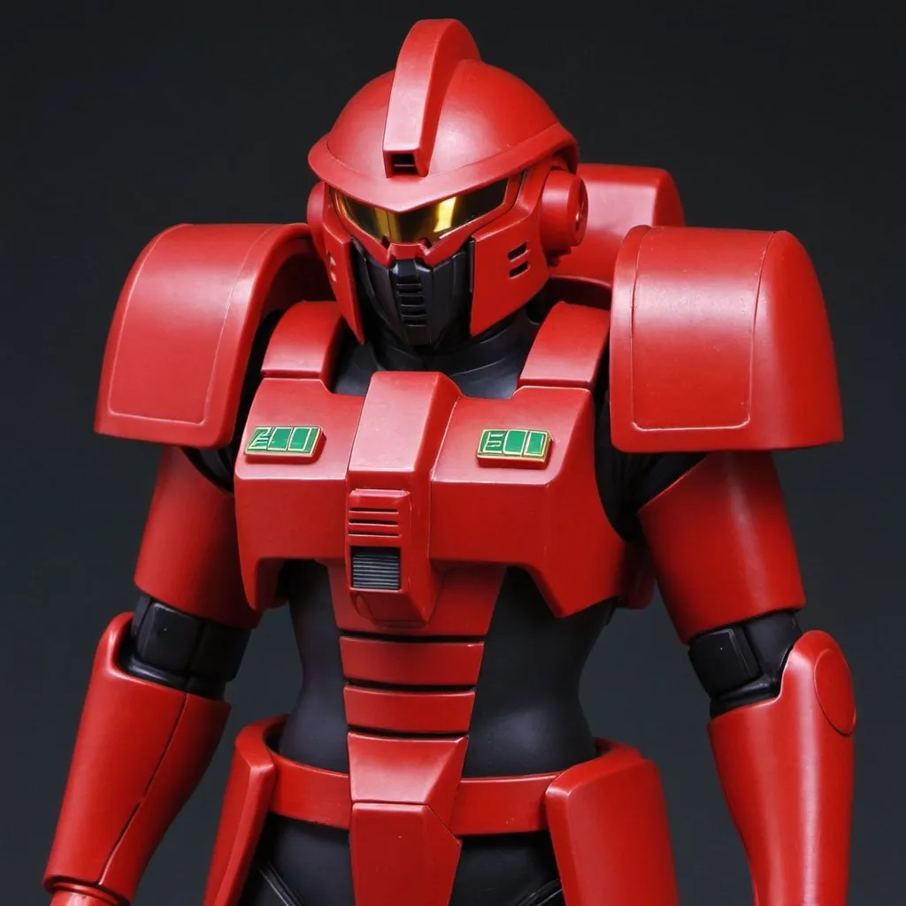 Prompt: Zeon soldier in red