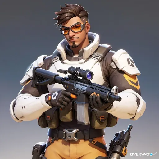 Prompt: Overwatch male soldier