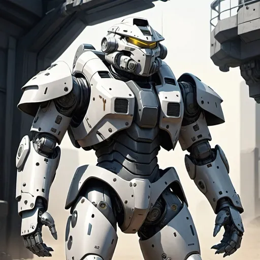 Prompt: Sci-fi anime Power Armor 