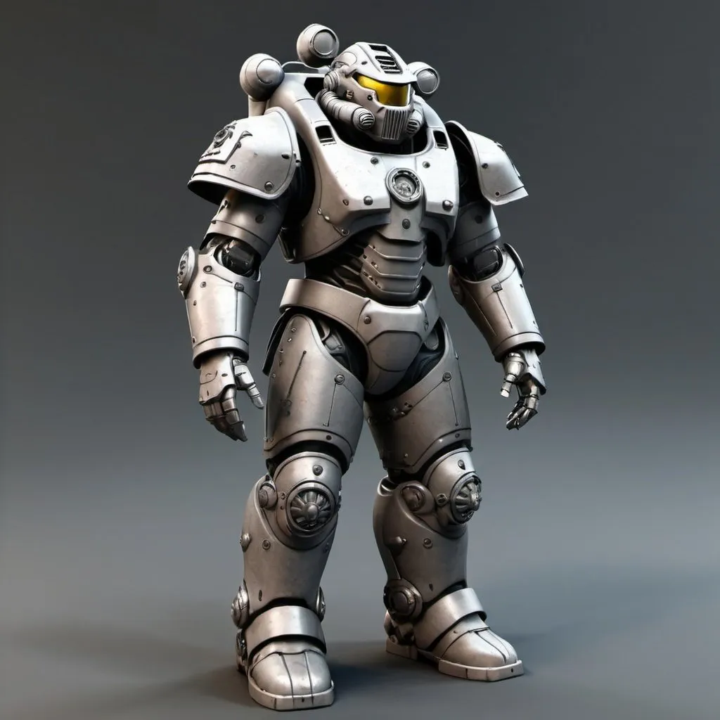 Prompt: Sci-fi scale Power Armor 