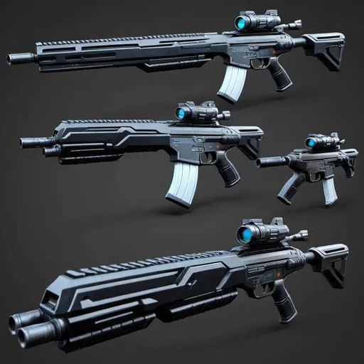 Prompt: Sci-fi Assault Rifle 