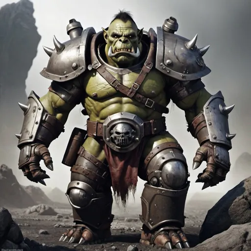 Prompt: Orc in power armor 