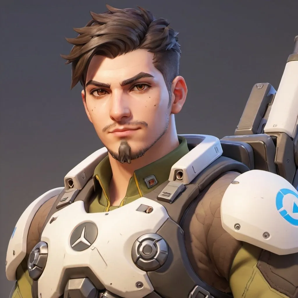 Prompt: Overwatch male soldier