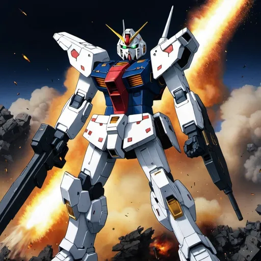 Prompt: Destroy gundam