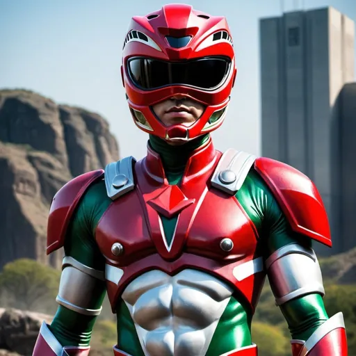 Prompt: Power ranger soldier