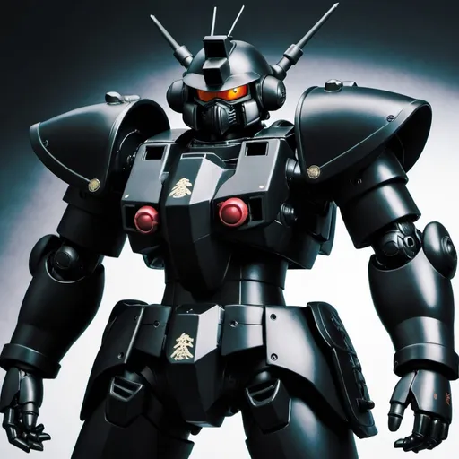 Prompt: Black zaku knight 