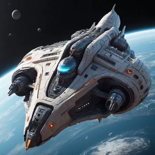 Prompt: Epic sci-fi space ship 