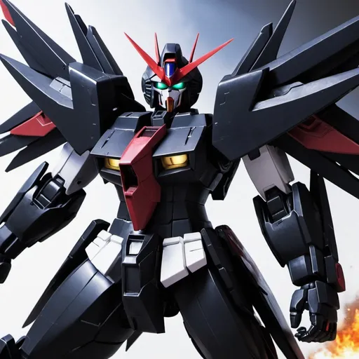 Prompt: Black destiny gundam