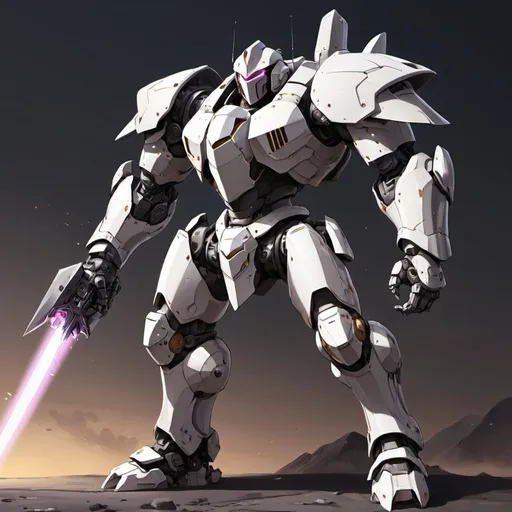 Prompt: Anime mech knight 