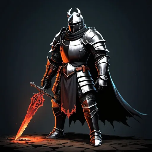 Prompt: Dark soul knight 
