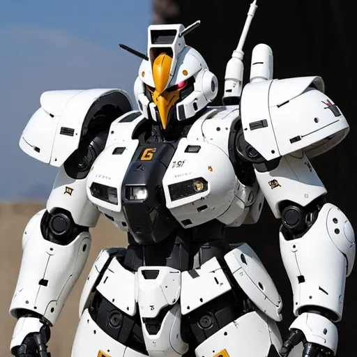 Prompt: Tallgeese in black 