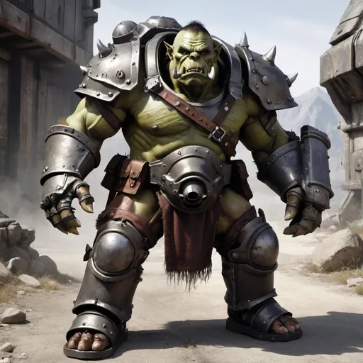 Prompt: Orc in power armor 