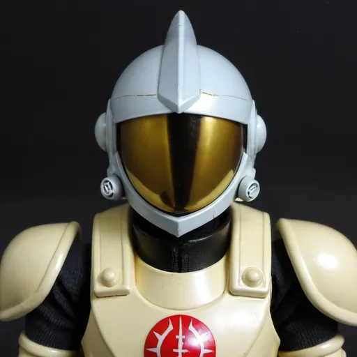 Prompt:  Zeon pilot with Knight helmet 