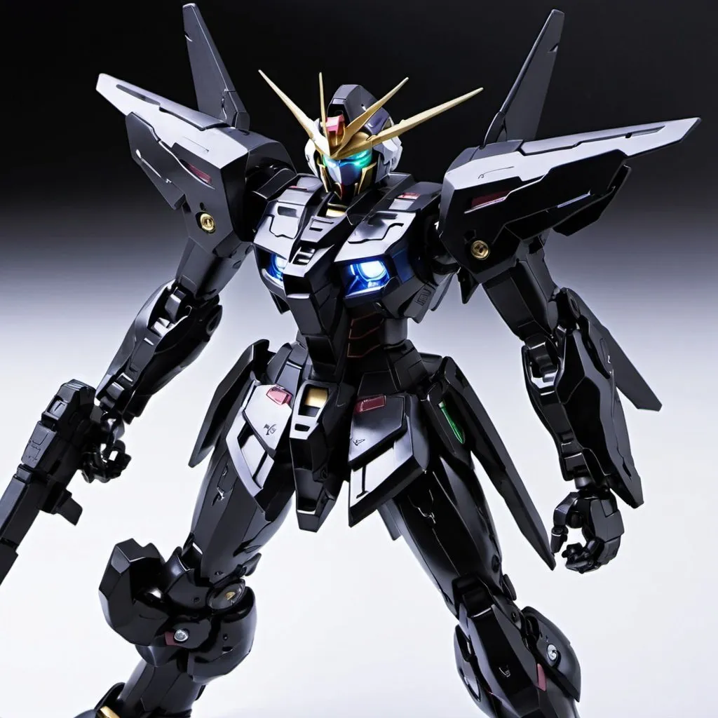 Prompt: Gundam exia black 