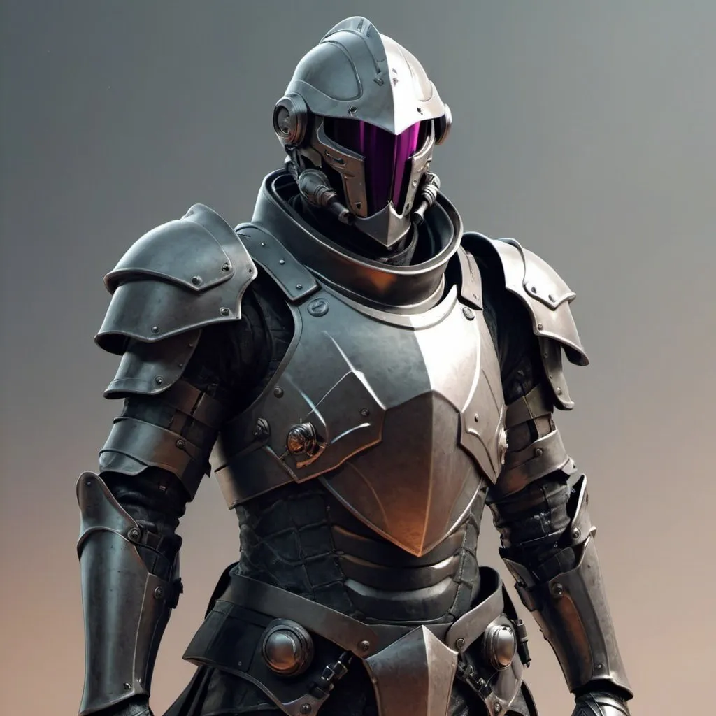 Prompt: Sci-fi soldier Knight 