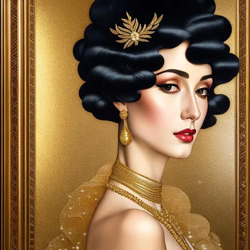 Prompt:  portrait of a Beautiful sensual woman in elegant floreal dress in Art Deco by Annigoni, Egon Schiele, Milo Manara, Botticelli, Catrin Welz-Stein, Jean Metzinger, Klimt, Landscape at nigth, iridiscent sky, without houses, golden ratio, fake detail, trending pixiv fanbox, acrylic palette knife, style of makoto shinkai studio ghibli genshin impact james gilleard greg rutkowski chiho aoshima