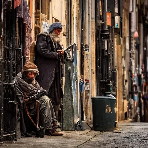 Prompt: Homeless man, Nikon D850 elegant Award winning photography fantasy intricate 8k beautiful high detail dynamic lighting award winning imperial colors hyperrealistic 4K 3D high definition crisp quality Unreal Engine colourful hdr cinematic postprocessing VRay Anna Dittmann Tom Bagshaw irina french John James Audubon Iwona Lifsches Liseth Visser Alex Alemany