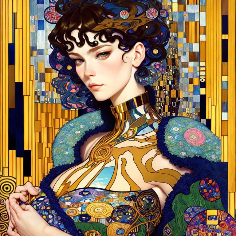 Prompt: Surreal landscape, optical illusion, elegant, dynamic lighting, poster,crisp quality,patchwork by Gustav Klimt and James Jean,art by artgerm and greg rutkowsky and alphonse mucha,Leonid Afemov