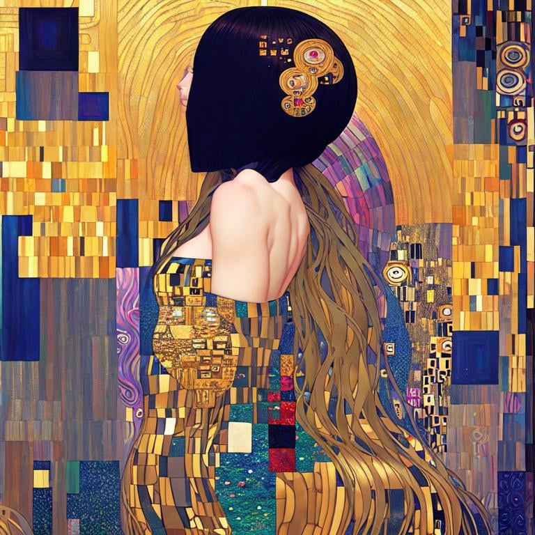 Prompt: Surreal landscape, optical illusion, elegant, dynamic lighting, poster,crisp quality,patchwork by Gustav Klimt and James Jean,art by artgerm and greg rutkowsky and alphonse mucha,Leonid Afemov