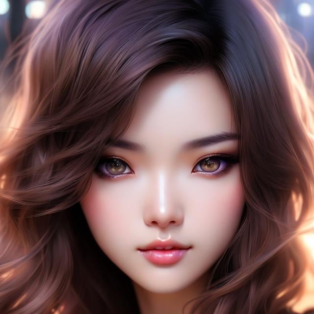 Prompt: Closeup face portrait of a Lisa, smooth soft skin, big dreamy eyes, beautiful intricate colored hair, symmetrical, anime wide eyes, soft lighting, detailed face, by Toronto’s Sam Yang , stanley artgerm lau, wlop, rossdraws, concept art, digital painting, looking into camera