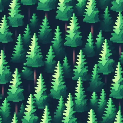 Prompt: Very pixelated forest
