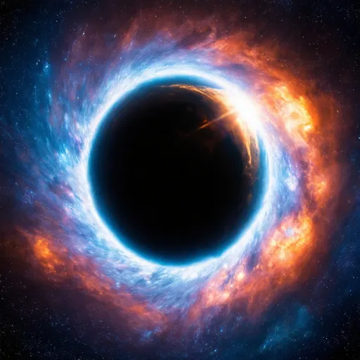 Prompt: blackhole in space from interstellar